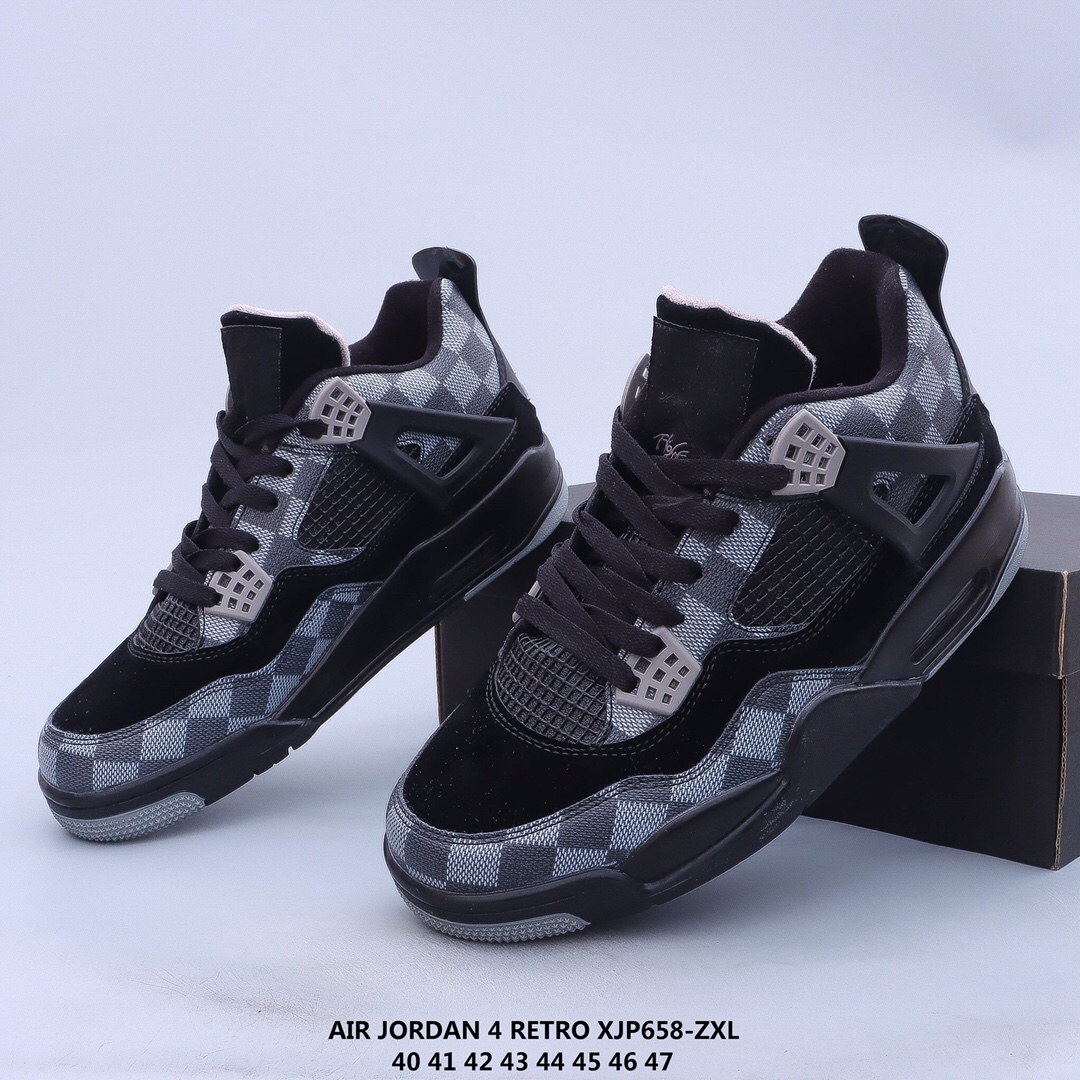 Newest Air Jordan 4 Black Shoes